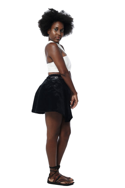 Faux Fur Kilt / Mini Skirt