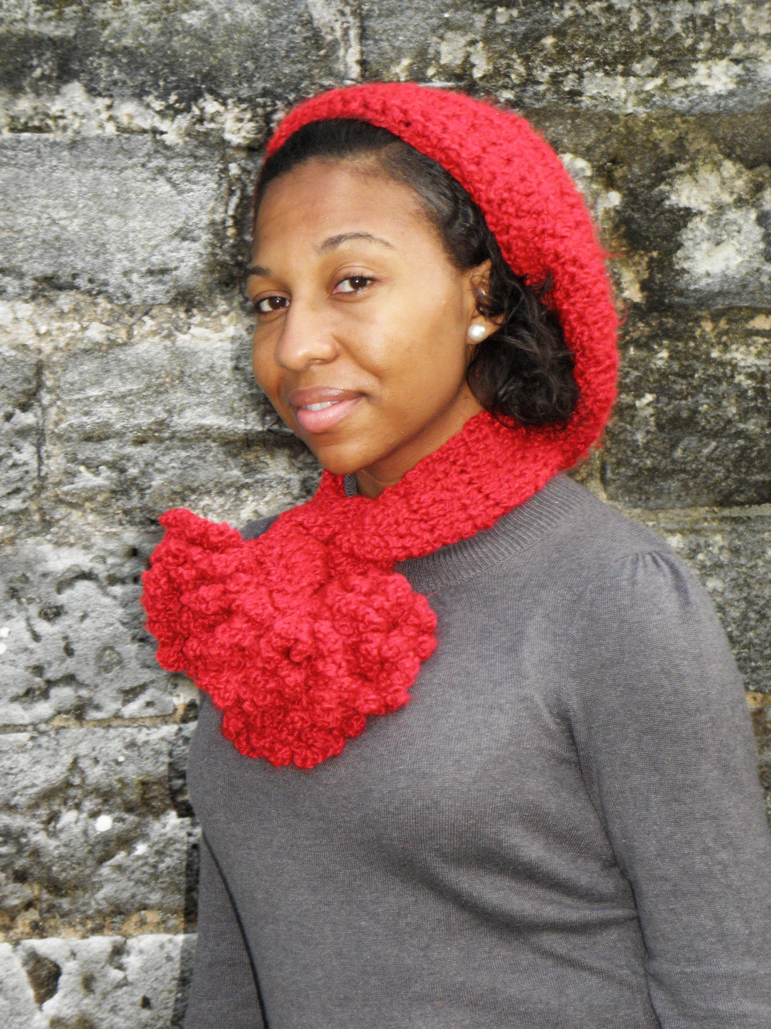 Coral Infinity Scarf